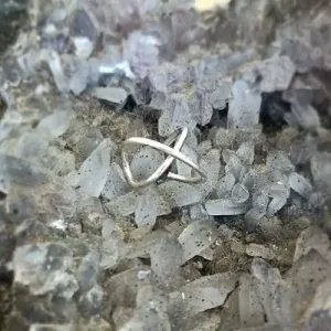 piercing prata infinito fino e liso