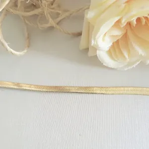 pulseira ouro fita 4mm