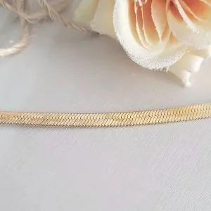 pulseira ouro fita 5mm