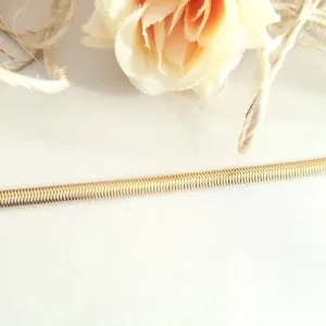 pulseira ouro snake 4mm