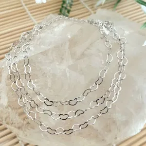 pulseira rodio tripla corações