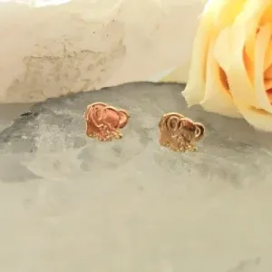 brinco infantil ouro elefante