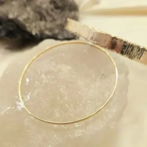 Pulseira bracelete ouro lisa