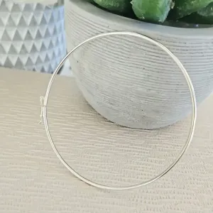 pulseira prata bracelete liso