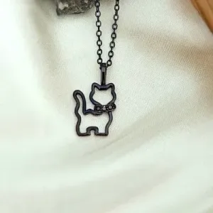 colar ônix gatinho vazado coleira zirconia azulado