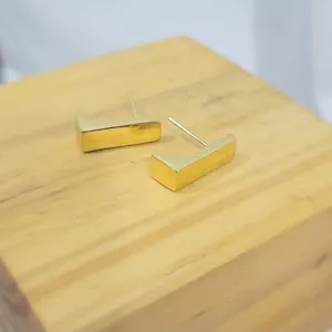 brinco ouro palito liso