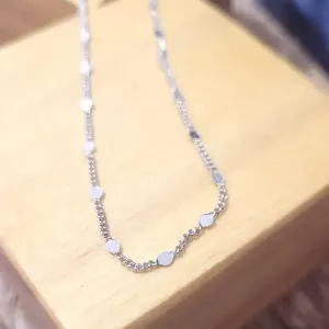 colar rodio choker bolinha chapada