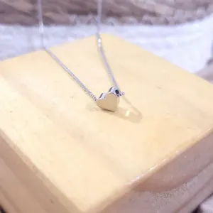 colar rodio coração