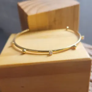 pulseira ouro bracelete ponto de luz e bolinha lisa