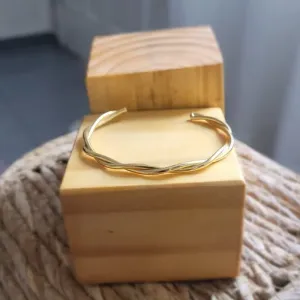 pulseira ouro bracelete trançado