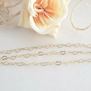 pulseira ouro tripla corações