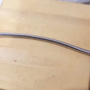 pulseira rodio snake roliça