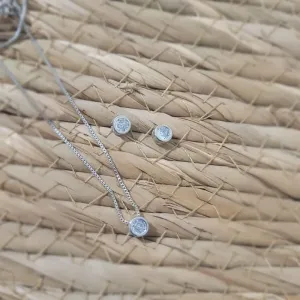 conjunto rodio ponto de luz redondo
