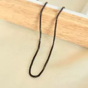 corrente rodio negro veneziana 80cm