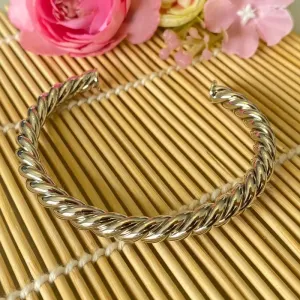 pulseira rodio bracelete torcido