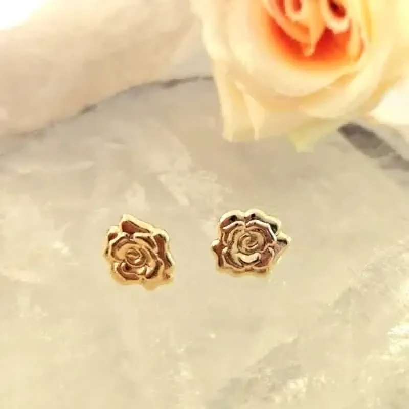 brinco ouro flor