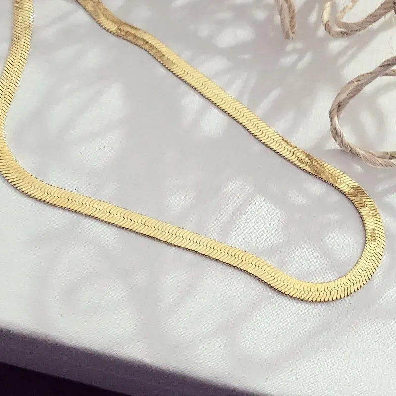 colar ouro choker fita 5mm