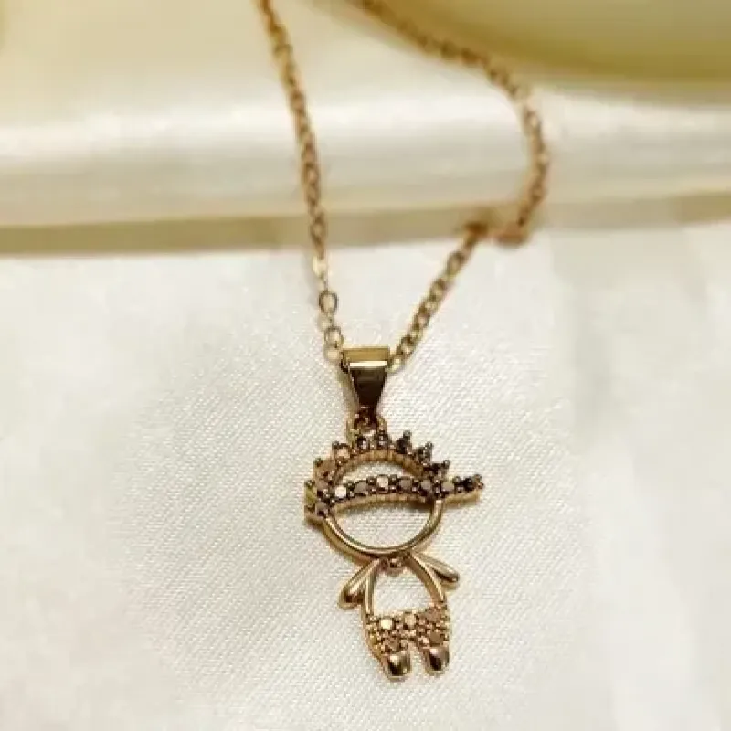 colar ouro rose menino bone vazado e bermuda zirconias rose