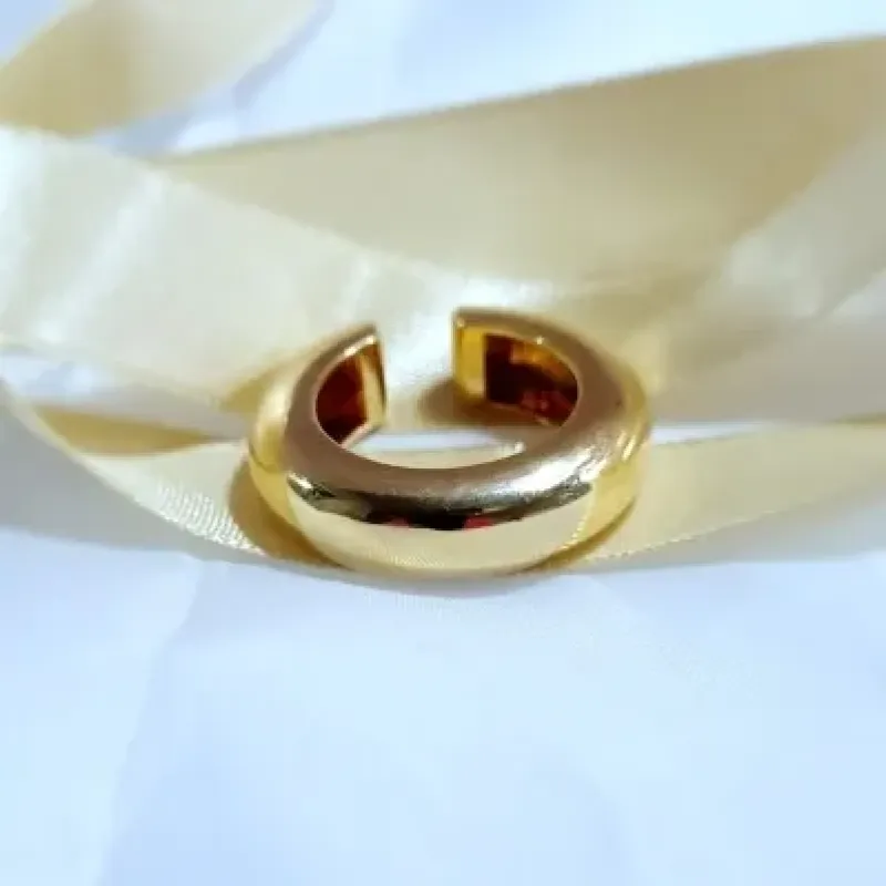 piercing ouro 1 volta cano largo