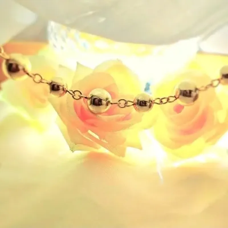 pulseira ouro bolas intercaladas pequenas e médias