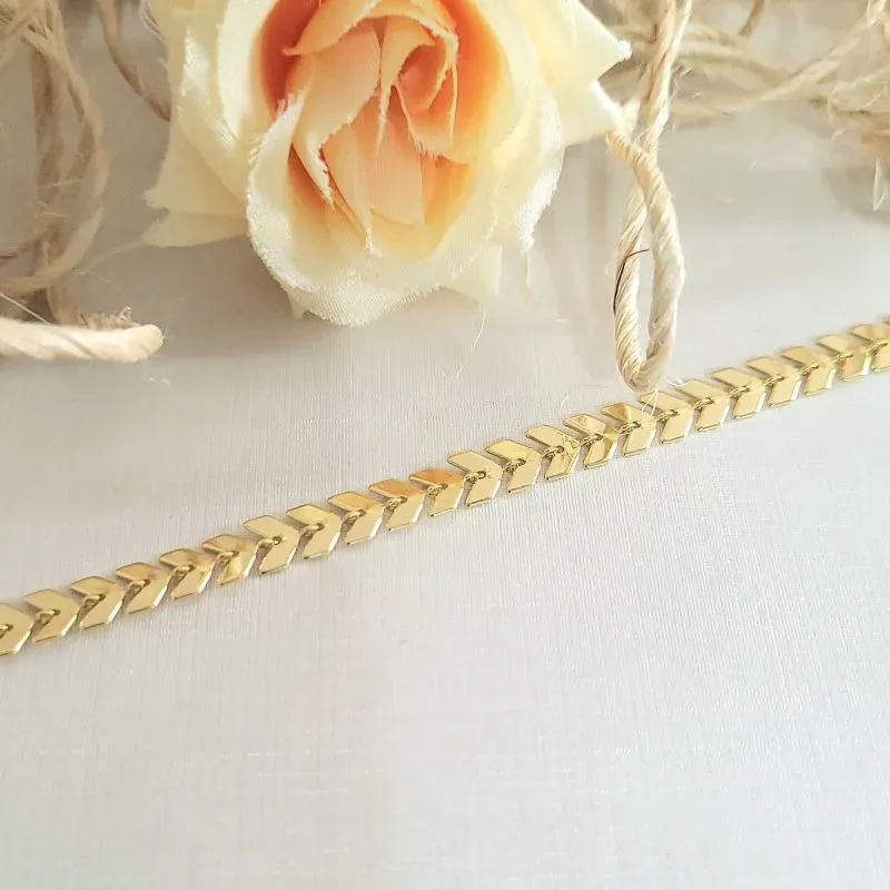 pulseira ouro escama de peixe