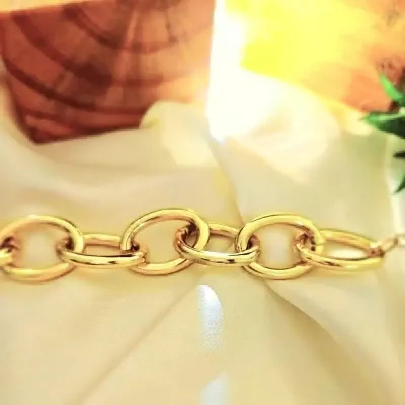 pulseira ouro fosco abs elos basico