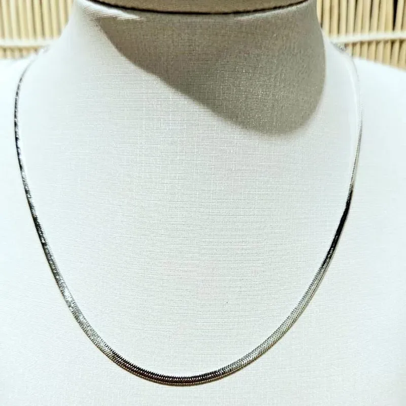 colar choker rodio fita 2mm