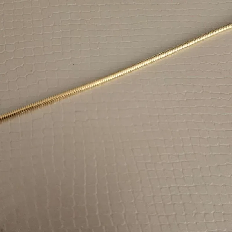 pulseira ouro snake roliça