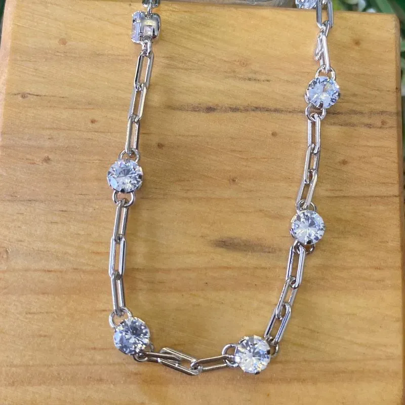 colar rodio choker cartier pedras cristais
