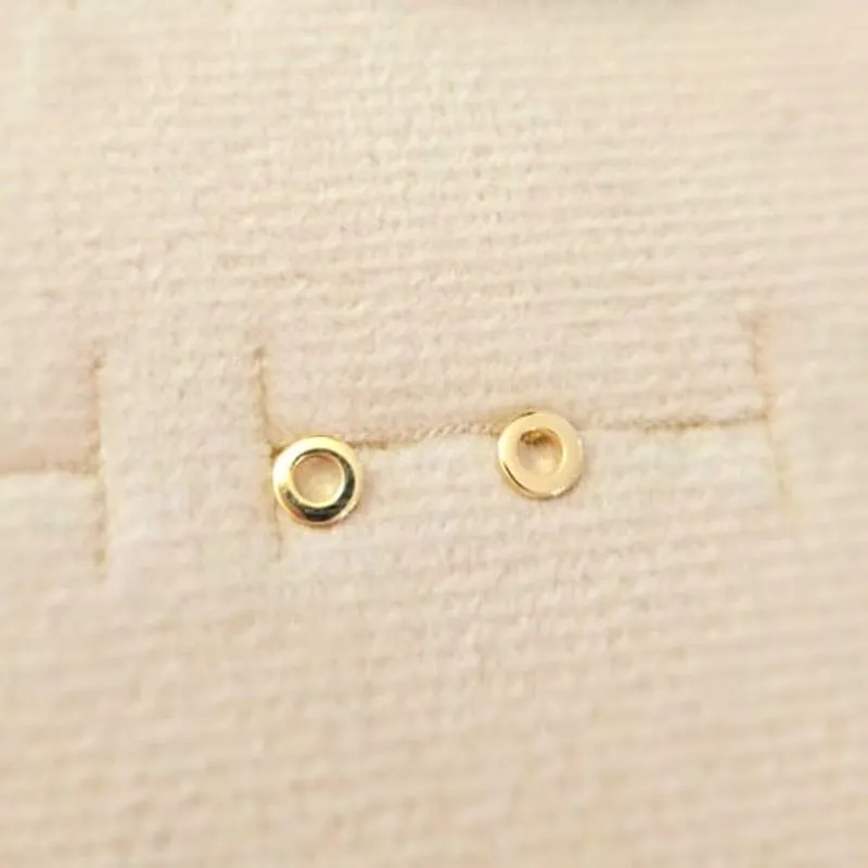 brinco ouro circulo liso vazado