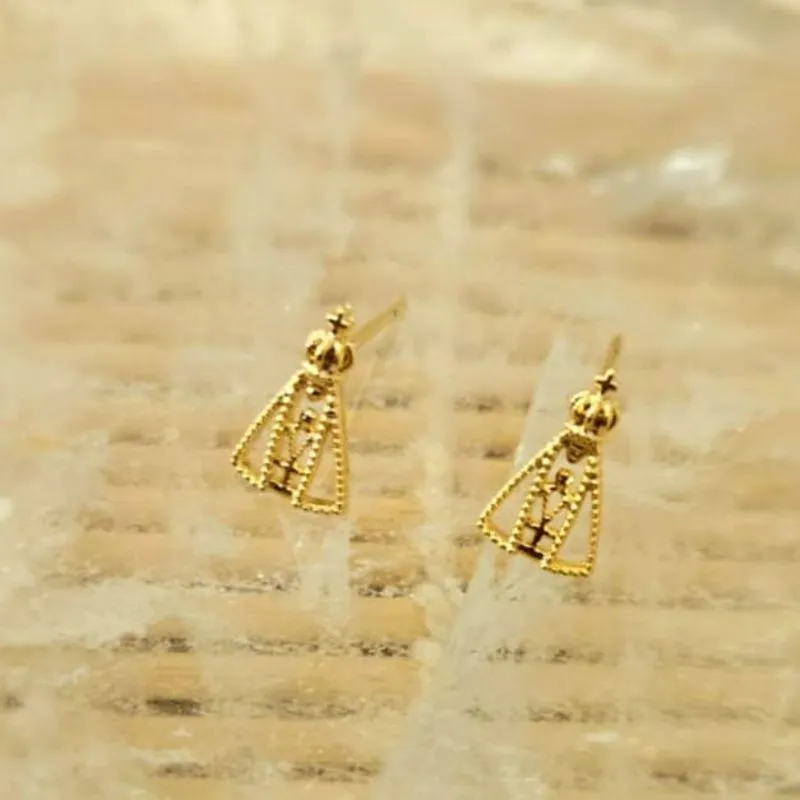 Brinco ouro nossa senhora
