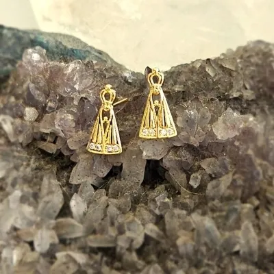 brinco ouro nossa senhora