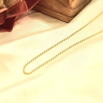 colar ouro choker bolinhas lisas ligadas