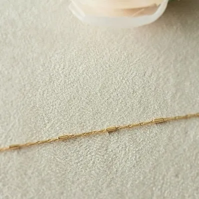 Colar ouro choker canutilho liso