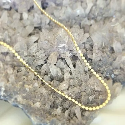 colar ouro choker chapas redondas