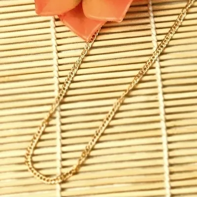 Colar ouro choker corrente groumet