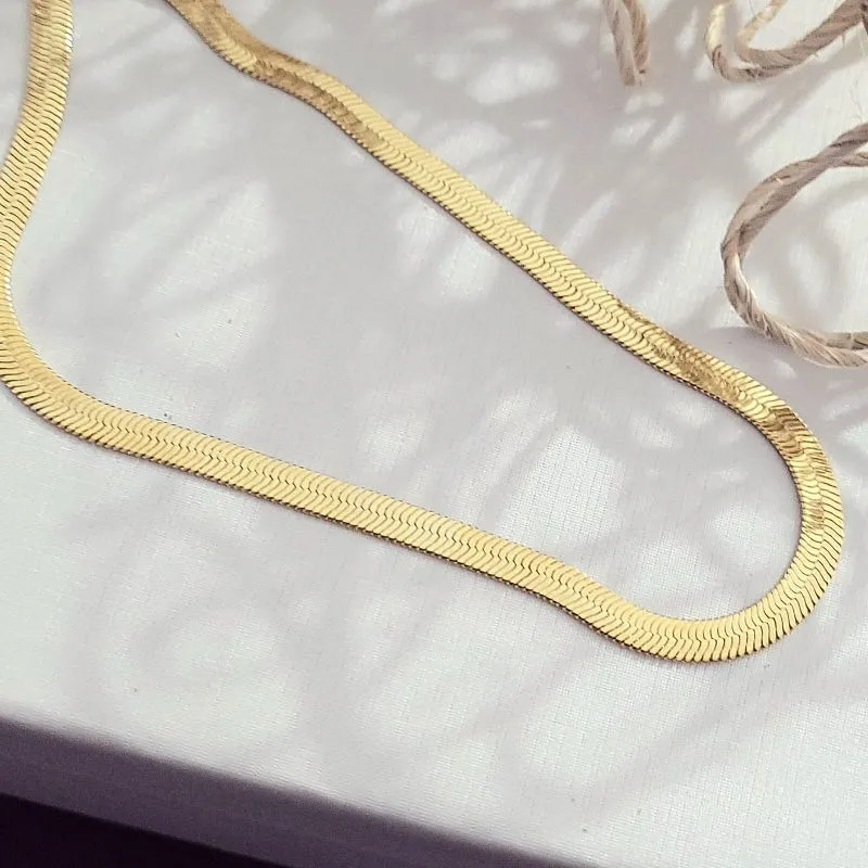 colar ouro choker fita 5mm