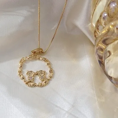 colar ouro filhos mandala escrita love com 2 meninas