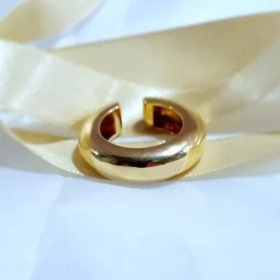 piercing ouro 1 volta cano largo