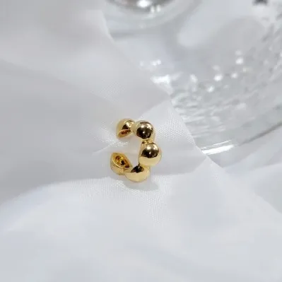 piercing ouro 5 meia bolinhas agarradinho