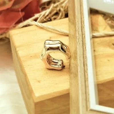 Piercing ouro duplo organico