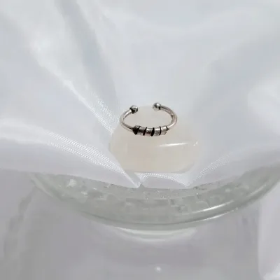 piercing prata envelhecida 1 filete tramado mola