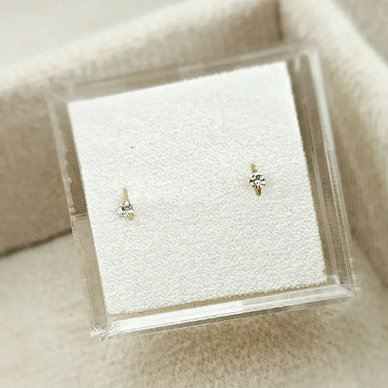 piercing prata furo mini ponto de luz