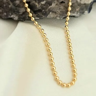 pulseira ouro bolinhas lisas