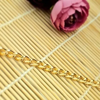 Pulseira ouro elos liso