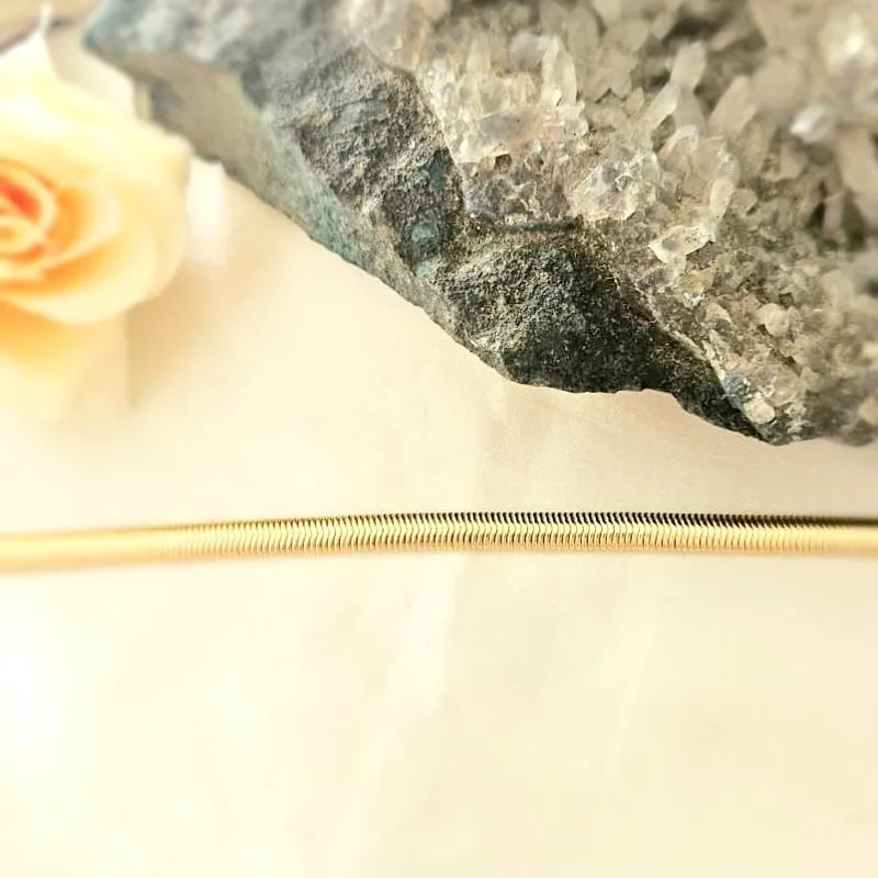 pulseira ouro snake 5mm