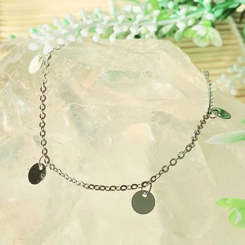 pulseira rodio bolas chapadas