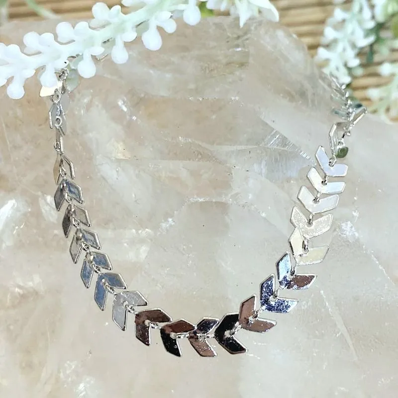 pulseira rodio escama de peixe