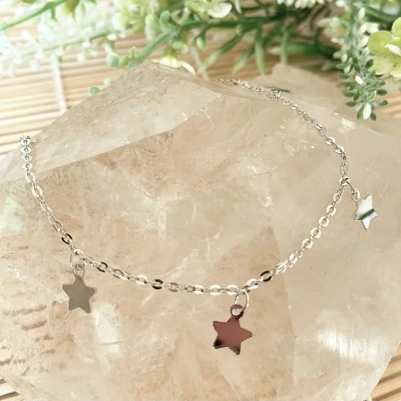colar choker rodio estrela chapada
