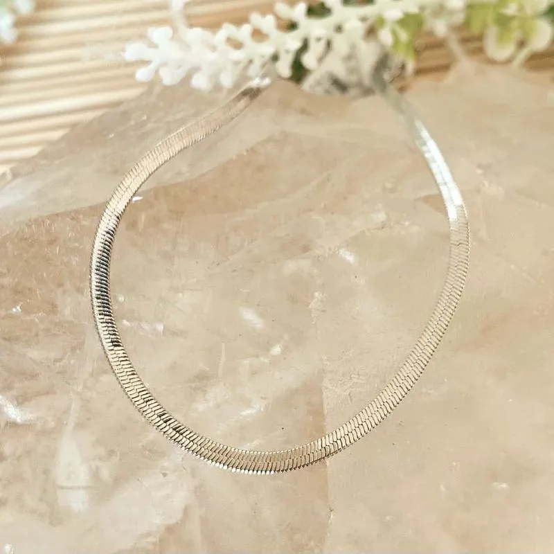 colar rodio choker fita 3mm